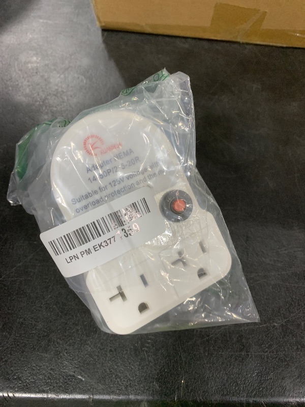 Photo 1 of Tellegloww 50 Amp to 20 Amp 110v RV Distribution Adapter Compatible with NEMA 14-50p to 2X 5-20R/ 5-15R 4 Prong RV Generator to 3 Prong Household Outlet with 20 Amp Circuit Breaker
