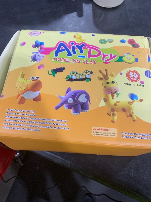 Photo 1 of ARTPAR Air Dry Clay Kit,56 Colors Modeling Magic Clay for Kids,DIY Classroom Bulk Starter Sculpting Kit, Soft & Ultra Light, Art and Crafts Party Favors for Boys Girls Kids 3-12