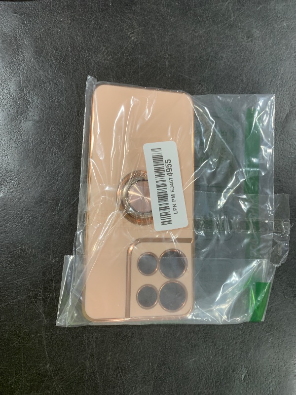 Photo 1 of LeYi for Moto-G-5G-2025 Case: ???? ??? ? ????? ????? 1 Pack Tempered Glass Screen Protector and 360° Rotatable Ring Holder Magnetic Kickstand, Plating Rose Gold Edge Case, Pink