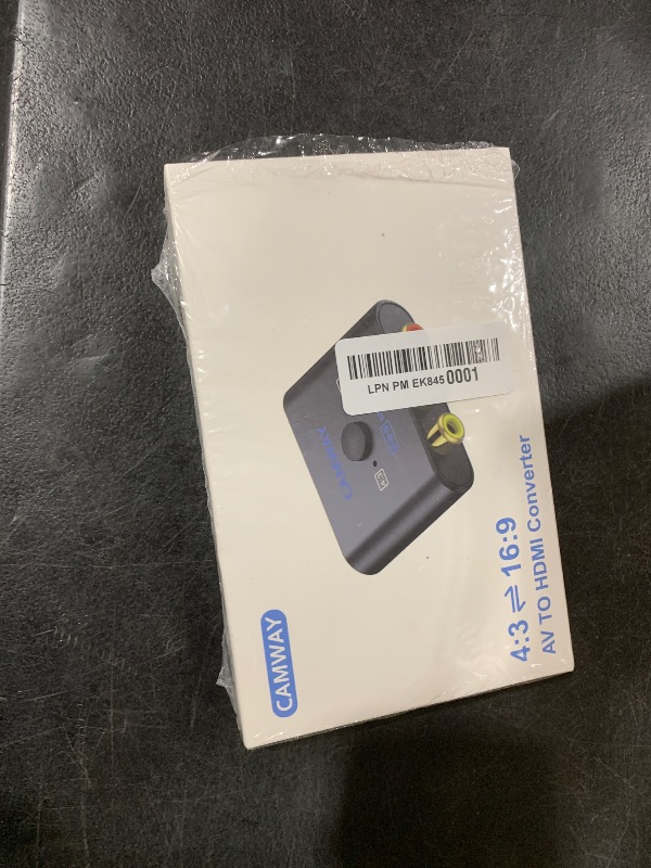 Photo 1 of CAMWAY RCA to HDMI Converter - 16:9/4:3 Conversion 1080P AV to HDMI Adapter for Wii/PS1/PS2/N64/X-box/DVD/VCR,Composite CVBS Video Audio Converter with HDMICable Supports PAL,NTSC