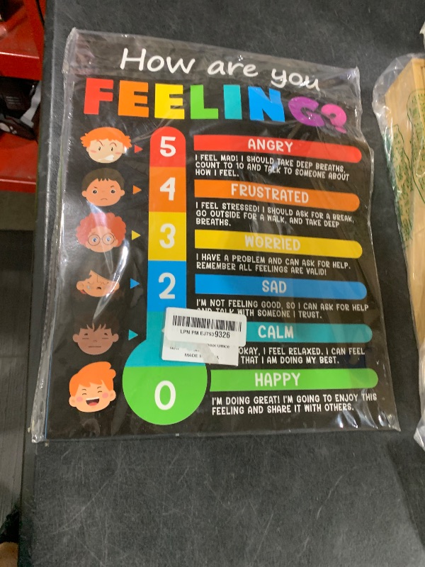 Photo 1 of 19 PCS Colorful Calming Corner Posters for Classroom Calm Down Corner Educational Emotion Posters Feeling Management Mental Health Posters Back to School Bulletin Board Wall Decor for School Office