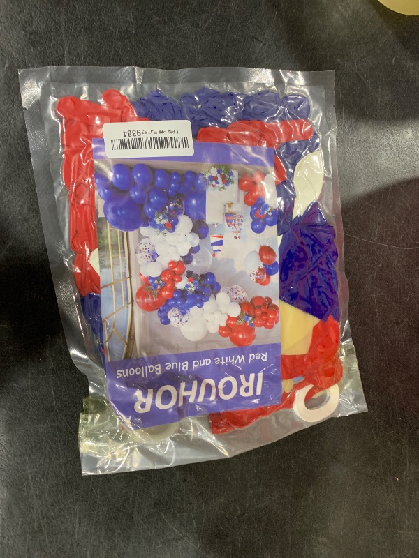 Photo 1 of PartyWoo Red White and Blue Balloons, 140 pcs Red White and Royal Blue Balloons Different Sizes Pack of 18 Inch 12 Inch 10 Inch 5 Inch for Balloon Garland as 4th of July Decorations, Party Decorations