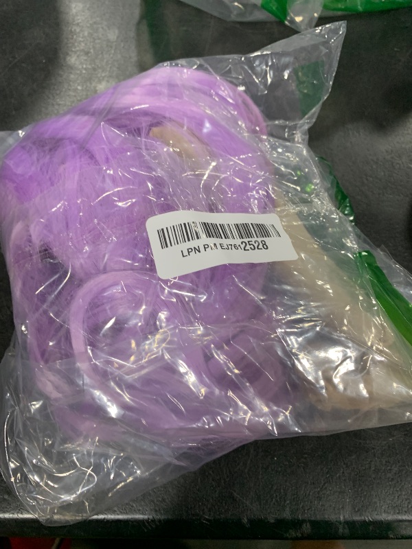 Photo 1 of eNilecor Short Bob Hair Wigs 12" Straight with Flat Bangs Synthetic Colorful Cosplay Daily Party Wig for Women Natural As Real Hair+ Free Wig Cap (Lavender Purple)
