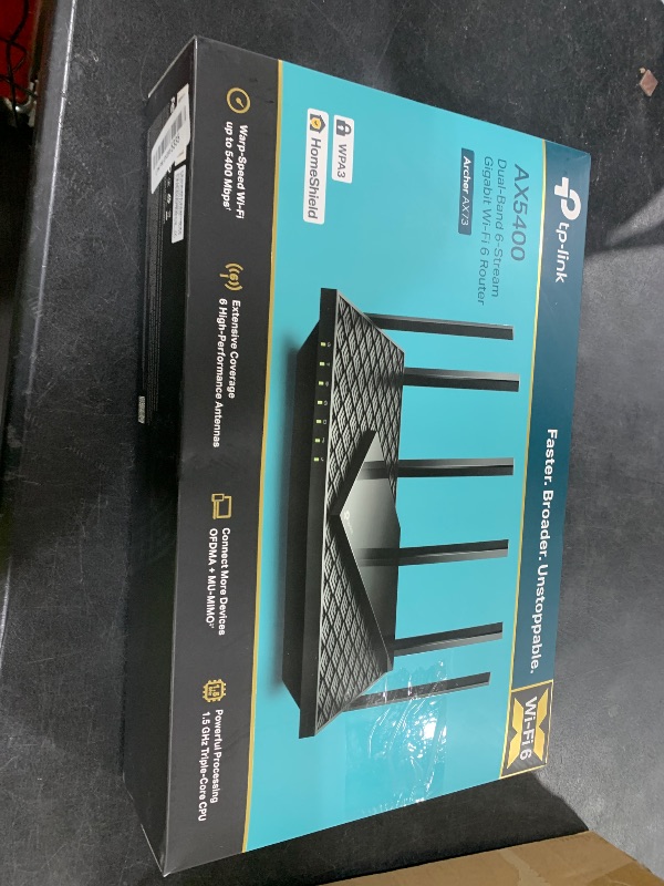 Photo 1 of TP-Link AX5400 WiFi 6 Router (Archer AX73)- Dual Band Gigabit Wireless Internet Router, High-Speed ax Router for Streaming, Long Range Coverage