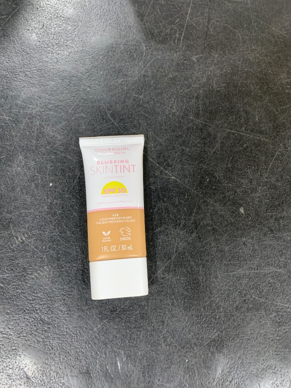 Photo 1 of COVERGIRL Clean Fresh Blurring Skin Tint with SPF 30, 425 Light/Medium Warm, Liquid Foundation, Soft Matte Finish, Smooths, Brightens, Blurs Pores, Mineral Sunscreen, Vegan Formula