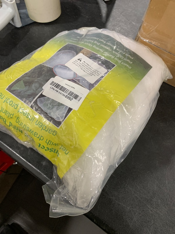 Photo 1 of 10'x10' Large Fruit Tree Netting Cover for Squirrels and Birds with Zipper, Fruit Tree Covers to Protect Fruit from for Fruit Trees (White)