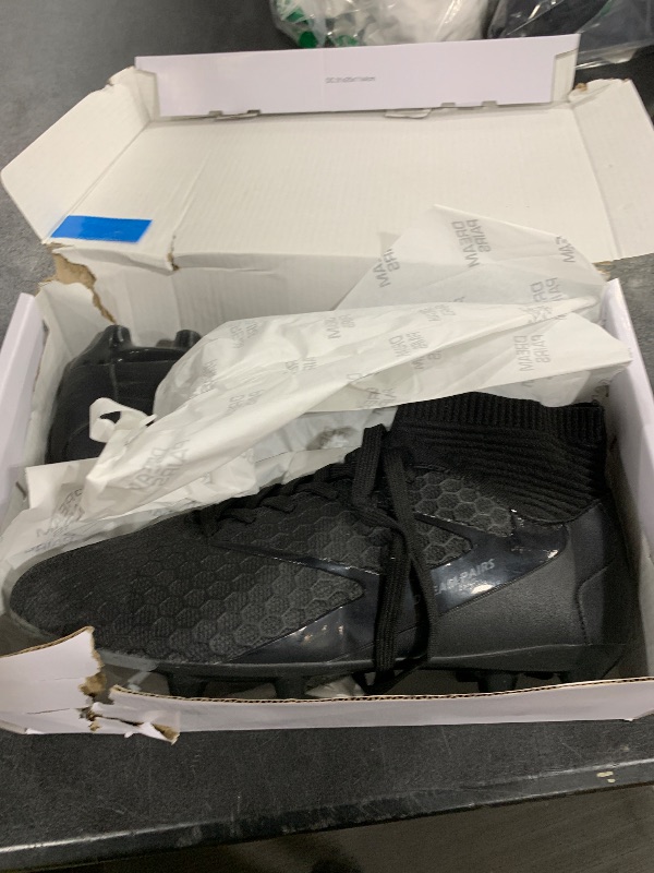 Photo 1 of DREAM PAIRS Men's High Tops Lace Up Soccer Cleats, Lightweight Professional Athletic Football Cleats Mens Athletic Shoes for Training Soccer,Size 8.5,Black,SDSC2407M