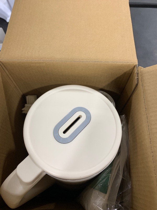 Photo 1 of Upgraded 20OZ Nut Milk Maker Machine - Multi-Functional Automatic Almond with 10 Blades, Plant-Based, Oat, Soy, and Dairy Free Beverages 12 Hours Timer/Auto-clean/Room Temp/Keep Warm/Boil, White