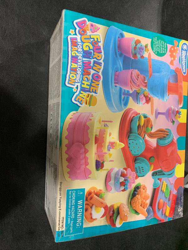Photo 1 of WeeHomm 4 in 1 Color Dough Set Kitchen Creations with Ice Cream/Cake/Noodle/Hamburger Maker Machine, Arts Crafts Play Food Toys Tools Kit for Boys Girls Kids Toddlers Ages 3+ , 24 Dough