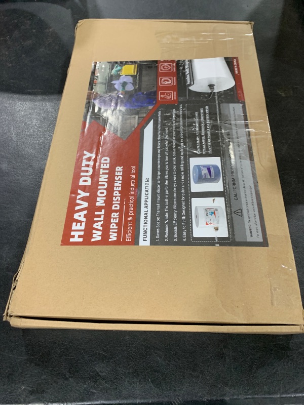 Photo 1 of Hazztoll Wall Mounted Wiper Dispenser, Jumbo Paper Towel Dispenser, 17.0"x8.5"x7.5"