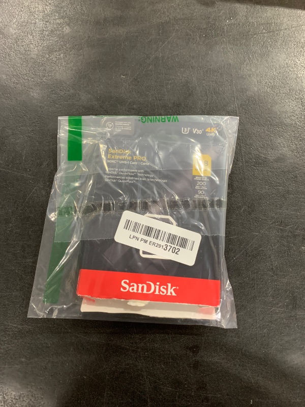 Photo 1 of SanDisk 128GB Extreme PRO SDXC UHS-I Memory Card - C10, U3, V30, 4K UHD, SD Card - SDSDXXD-128G-GN4IN