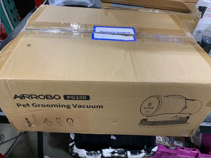 Photo 1 of AIRROBO Dog Grooming Vacuum, Dog Grooming Kit,12000Pa Strong Pet Vacuum, 2L Large Capacity Vacuum for Shedding Grooming Hair, Quiet,PG100