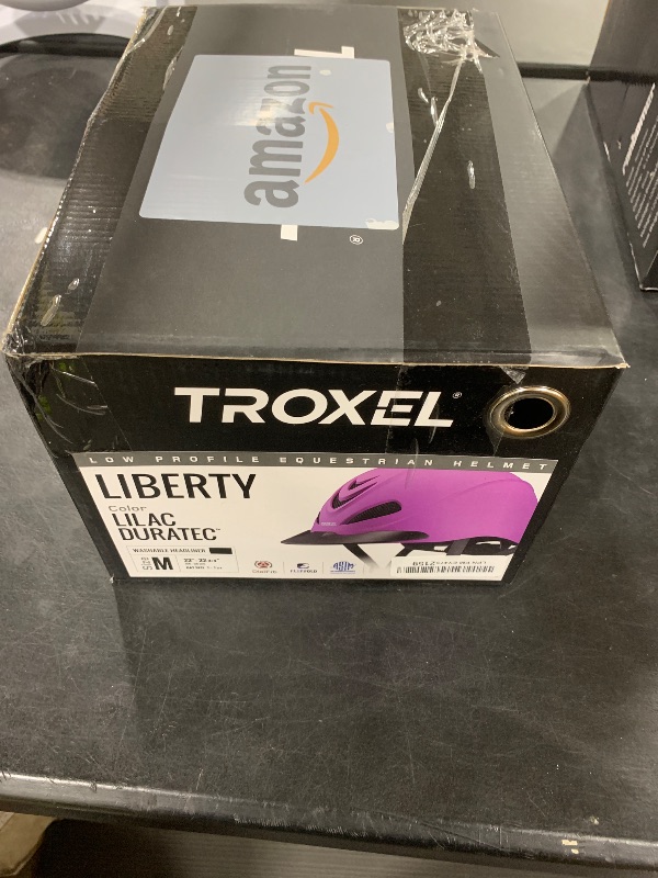 Photo 1 of Troxel Liberty Ultralight Horse Riding Helmet, Low-Profile Adjustable Design, Safety Horseback Riding Gear, Medium (7-7-1/4), Lilac Duratec