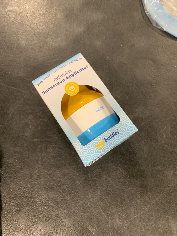 Photo 1 of Solar Buddies Sunscreen Applicator - Single Blue - Refillable Roll on Sponge Sunscreen, Suncream & Lotion Applicator For Kids, Adults & Families - Holds 3.4fl oz, Perfect Size for Travel