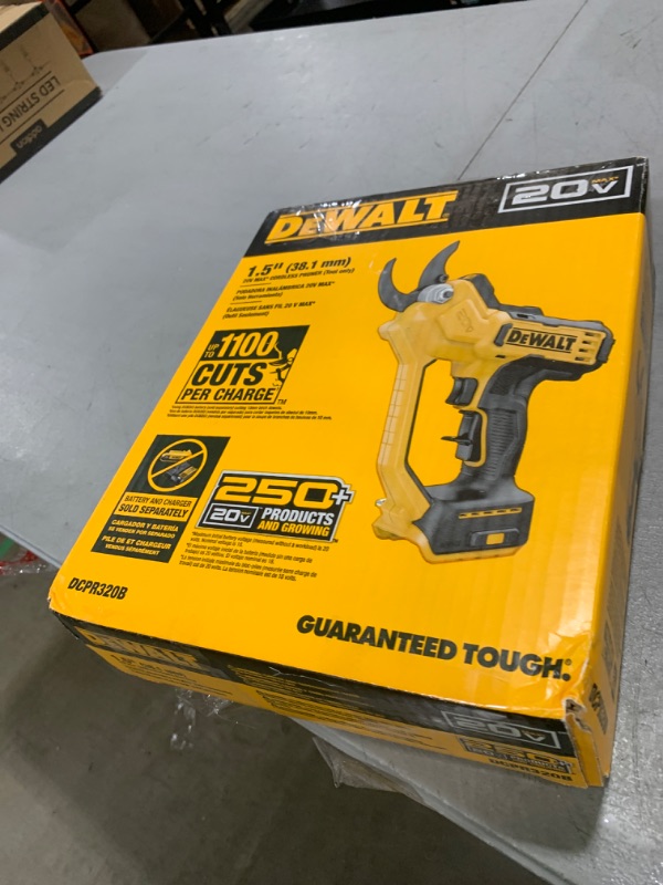 Photo 1 of DEWALT 20V MAX Pruning Shears Garden Tool, Cordless, Bare Tool Only (DCPR320B)