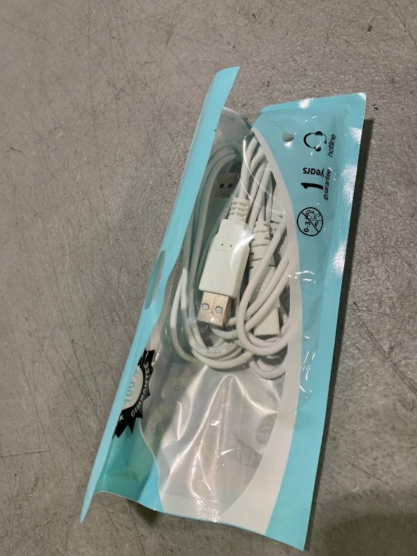 Photo 1 of 2 Pack USB Charging Cable for Water Flosser Portable Cordless Oral Irrigator Charger for Nicwell, Fairywill, Aquasonic, Nicefeel, Oralfree, MOSPRO, Cremax, Tovendor, Hangsun, Insmart, Zerhunt White