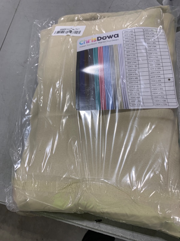 Photo 1 of ChrisDowa Grommet Room Darkening Curtains for Bedroom and Living Room - 2 Panels Set Thermal Insulated Blackout Curtains (Beige, 52W x 63L