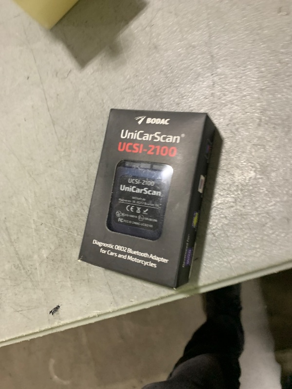 Photo 1 of UniCarScan UCSI-2100 OBD2 Bluetooth 4.0 Scanner for BimmerCode & MotoScan, Works with iOS, Android & Windows