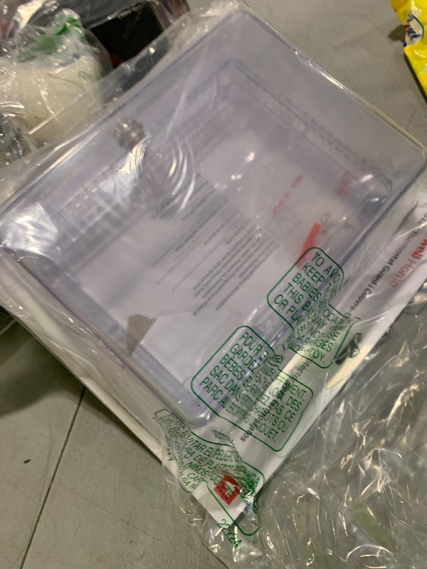 Photo 1 of Honeywell Home CG512A1009 Large Thermostat Guard, Fits Thermostats 8. 25" W x 5. 75" H or Smaller Clear