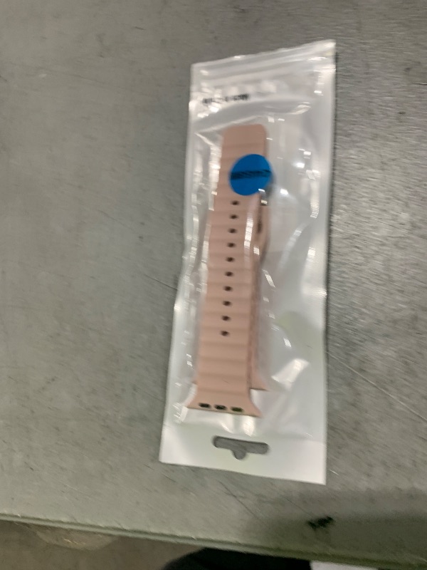 Photo 1 of Ocean Band for Apple Watch Band 49mm 46mm 45mm 44mm 42mm Women Men, iWatch Sport Strap Silicone Breathable Bracelet Wristband for Apple Watch Ultra Series 10 9 8 7 SE2 SE 6 5 4 3 2 1, Pink Sand