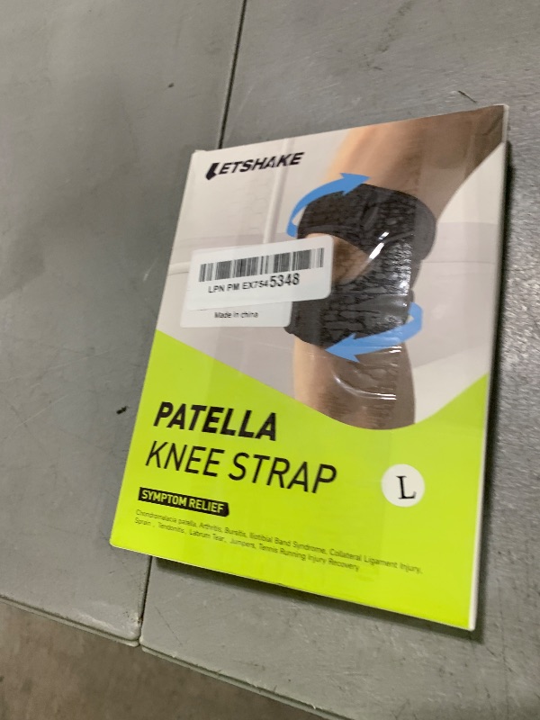 Photo 1 of LETSHAKE Patellar Tendon Support Strap with Side Stabilizers & Patella Gel Pads, Knee Brace for Women Men Meniscus Tear, Knee Pain Relief, Arthritis Pain And Support, Double Patella Bands (Large)