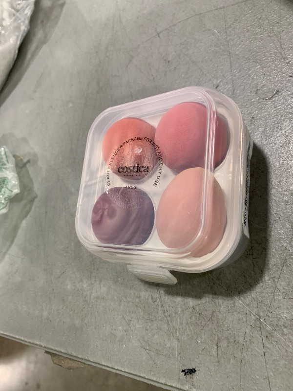 Photo 1 of COSTICA Makeup Sponge Set Blender, Beauty Sponge Makeup Blender Flawless for Liquid - Multi Colored 4 pcs Rose Series