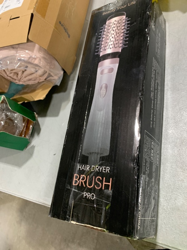Photo 1 of Hair Dryer Brush, 3-in-1 Rotating Round Hot Air Spin Brush Set with 2 Brushes (2" & 1.5")
