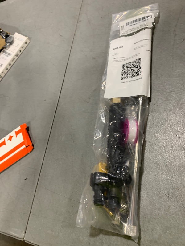 Photo 1 of 29'' Sprayer Wand Replacement, 1/4" & 3/8" Brass Barb Universal Stainless Sprayer Wand with Shut off Valve, Adjustable Watering Wand with 2 Hose Clamps & 1 Tape