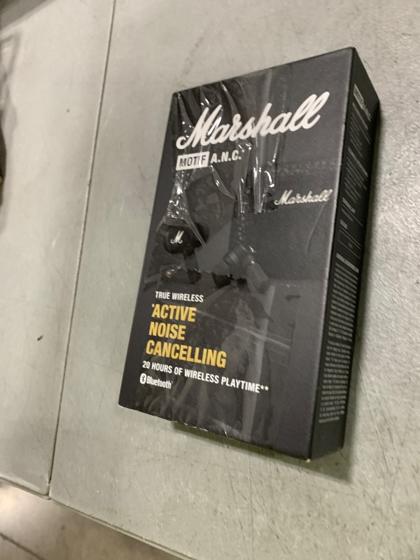 Photo 1 of Marshall Motif True Wireless Noise Canceling Headphones, In Ear, Black