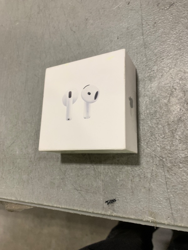 Photo 1 of One Missing - Apple AirPods 4 Wireless Earbuds, Bluetooth Headphones, Personalized Spatial Audio, Sweat and Water Resistant, USB-C Charging Case, H2 Chip, Up to 30 Hours of Battery Life, Effortless Setup for iPhone