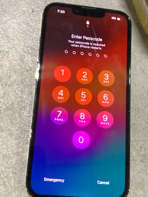 Photo 1 of Passcode Locked  - Apple iPhone 13 Pro, 256GB, Graphite - (Renewed)