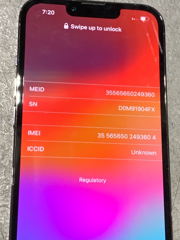 Photo 1 of Passcode Locked  - Apple iPhone 13 Pro, 256GB, Graphite - (Renewed)