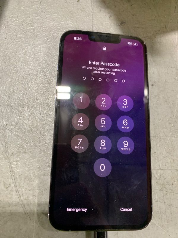 Photo 1 of Passcode Locked - Apple iPhone 13 Pro, 512GB, Sierra Blue - (Renewed)
