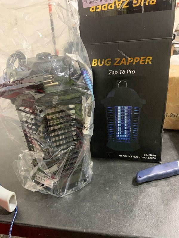 Photo 1 of GOOTOP Bug Zapper Outdoor, Mosquito Zapper, Electric Fly Zapper, Mosquito Killer, Fly Traps, 3 Prong Plug, Flying Insects Zapper Indoor Outdoor 90-130V, 4200V, ABS Plastic Outer (Black)