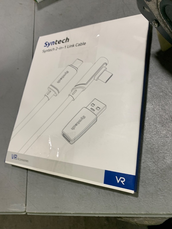 Photo 1 of Syntech Link Cable 16FT Compatible with Oculus/Meta Quest 3/Quest 3S/Quest2/Pro/Pico 4 and PC/SteamVR, Upgraded Type C with USB 3.0 Adapter, High Speed Data Transfer Cord for VR Headset, Black