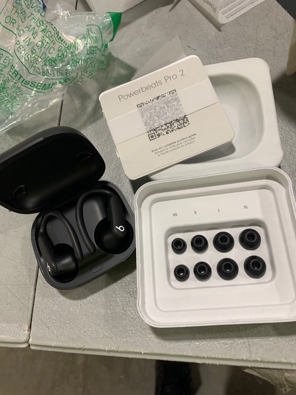 Photo 1 of Beats Powerbeats Pro 2 Wireless Bluetooth Earbuds - Noise Cancelling, Heart Rate Monitor, IPX4, Up to 45H Battery & Charging Case, Works with Apple & Android - Jet Black