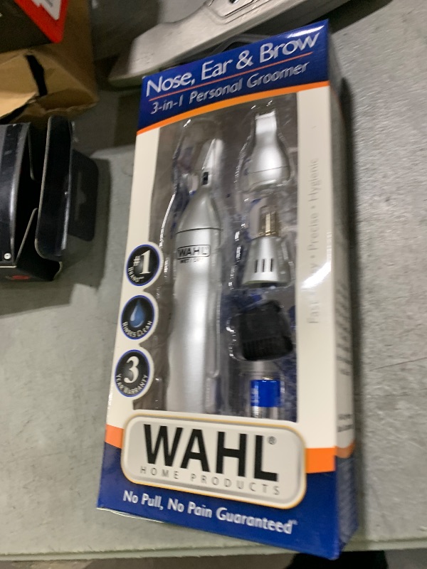 Photo 1 of Wahl Men’s Nose Hair Trimmer, for Eyebrows, Neckline, Nose & Ear Hair, Precision Detail Trimming with Interchangeable Heads, Battery Included - Model 5545-400