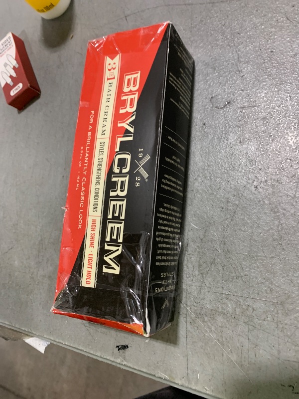 Photo 1 of Brylcreem 3-in-1 Original High Shine Men's Hair Cream for Styling, Strengthening, and Conditioning, Alcohol-Free, 5.5 Ounce