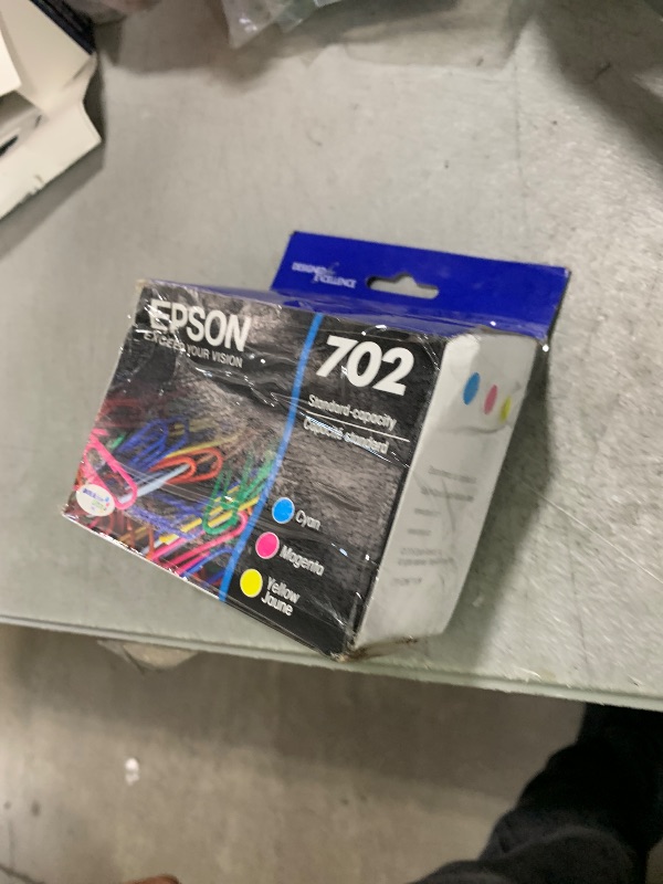 Photo 1 of EPSON 702 DURABrite Ultra Ink Standard Capacity Color Combo Pack (T702520-S) Works with WorkForce Pro WF-3720, WF-3730, WF-3733