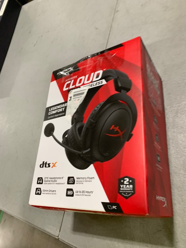 Photo 1 of HyperX Cloud Core – Wireless Gaming Headset for PC, DTS Headphone:X Spatial Audio, Memory Foam Ear Pads, Durable Aluminum Frame, Detachable Noise Cancelling Microphone,Black