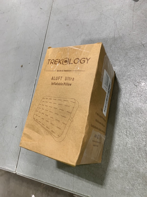 Photo 1 of TREKOLOGY Camping Pillow - Large Inflatable (24"x15") for Home-Like Comfort, Portable & Ergonomic, Easy to Clean, Durable & Leak-Proof, Removable Strap for Secure Fit – ALUFT Ultra (Blue)
