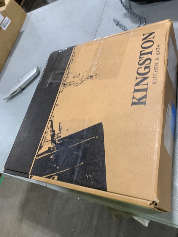 Photo 1 of Kingston Brass KS3951AX Restoration Mini Widespread Lavatory Faucet with Metal Cross Handle, Polished Chrome