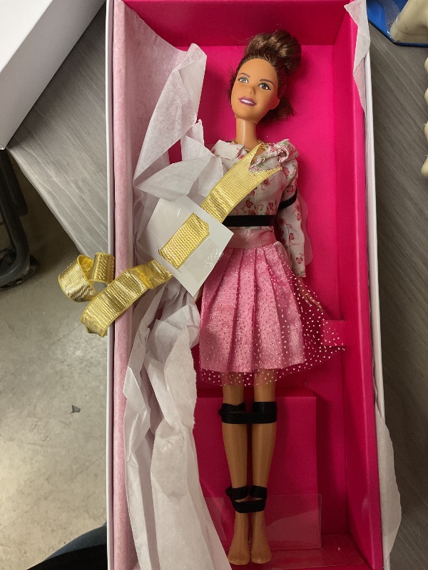 Photo 1 of Barbie Fashion Model Collection Best to A Tea Doll, 12.5-in Signature Doll with Silkstone Body Wearing Cream-Colored Boucle Suit, with Certificate of Authenticity