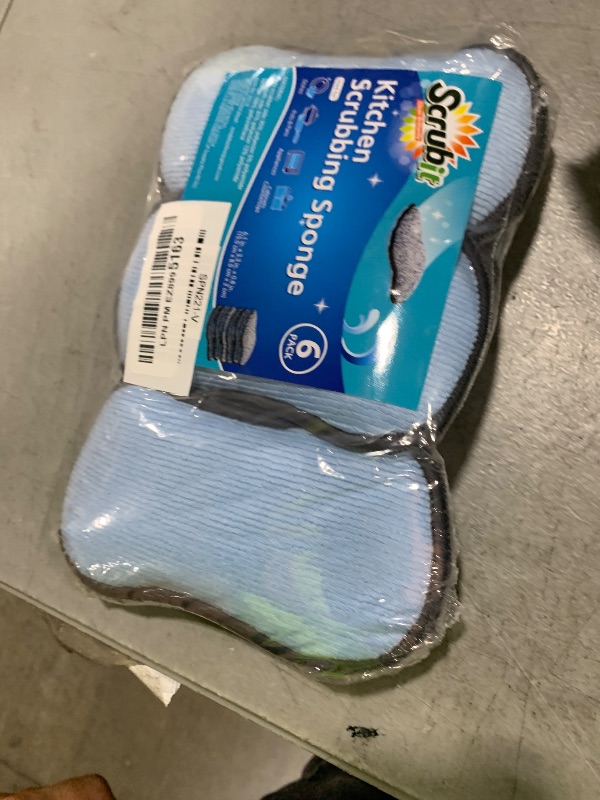 Photo 1 of Multi-Purpose Sponges Kitchen by Scrub-it - Non-Scratch Microfiber sponges for Cleaning, Along with Heavy Duty Scrubbing Power - Reusable Dish Sponge for Dishes, Pots and Pans (6 Pack, Small)