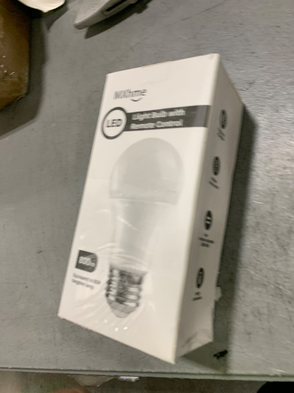 Photo 1 of MXhme A19 LED Light Bulbs with Remote Control, 800LM 9W, 60W Equivalent LED Bulbs,Stepless Dimmable 3000K-6000K,E26 Base,CRI 80+,2.4GHz,25000+ Hours Lifespan,Light Bulb for Home Decor,1Bulb&1Remote