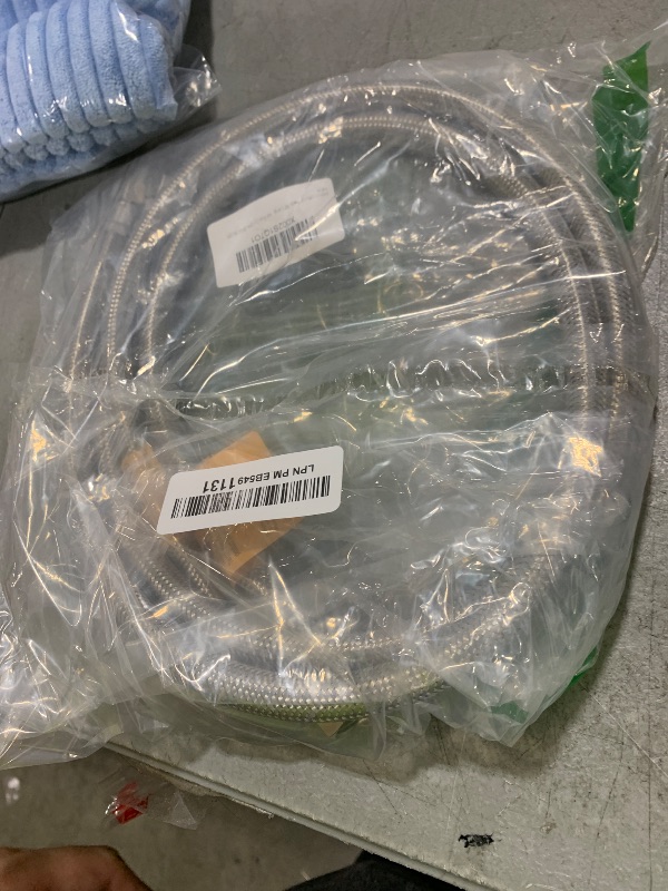 Photo 1 of [2-Pack] PROCURU 36" (3Ft) x 3/8" Comp x 1/2" FIP Faucet Hose Connector, Stainless Steel Braided Supply Line (9SF36-2P)