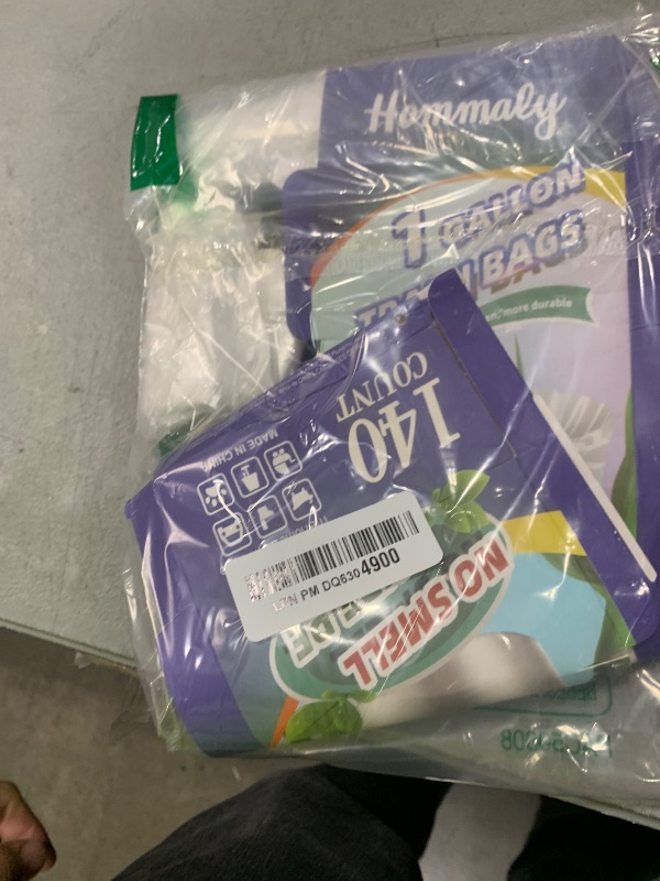 Photo 1 of 1 Gallon 140 pcs (0.8-1 Gal) Small Clear Trash Bags, Strong 0.8 Gallon 1 Gallon 1.2 Gallon Garbage Bags, Bathroom Trash Can Bin Liners,Mini Bags Waste Basket Liner,Fit 3,4.5 Liter, 0.8-1.2 Gal?1C140)