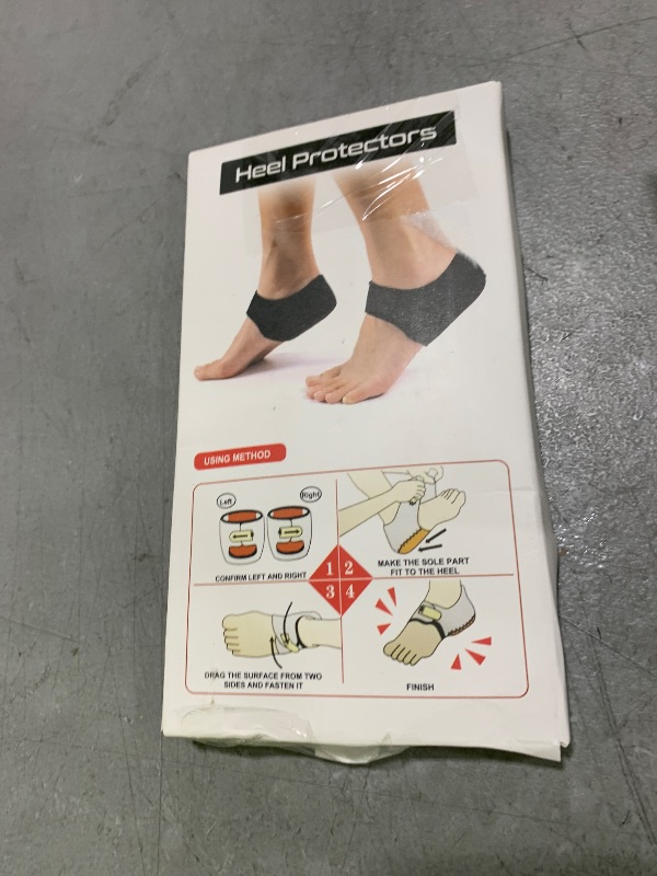 Photo 1 of MIAYOHO Plantar Fasciitis Heel Cups for Pain [Updated Version] Protectors Sleeves Pads, Support Pain, Spur, Cracked Heels Women and Men (Black, W 4.5-7.5 M 4-6.5)
