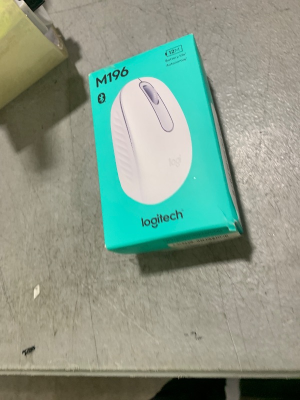 Photo 1 of Logitech M196 Bluetooth Wireless Mouse, Compact and Portable Mouse for Laptops, Tablets and More, 12-Month Battery, Smooth Tracking, Compatible with PC and Mac, Windows and macOS - Off White