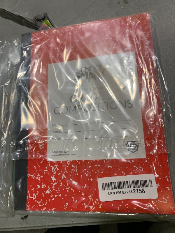 Photo 1 of School Smart Skip-A-Line Ruled Composition Book, Grade 3, Red, 48 Pages - 085297